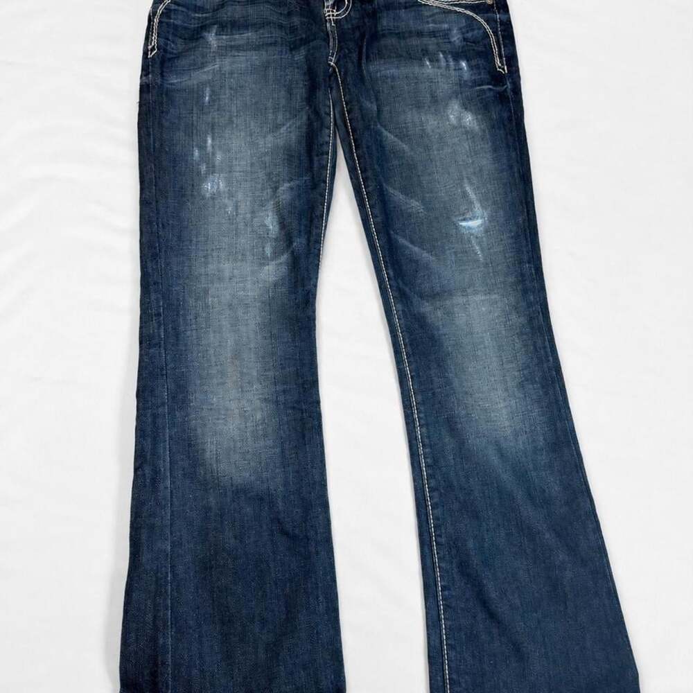Guess Women's Blue and Navy Jeans